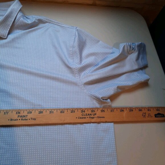 Peter Millar Polo Mens XXL White Blue Floral Summer Comfort Performance Golf - Picture 10 of 12